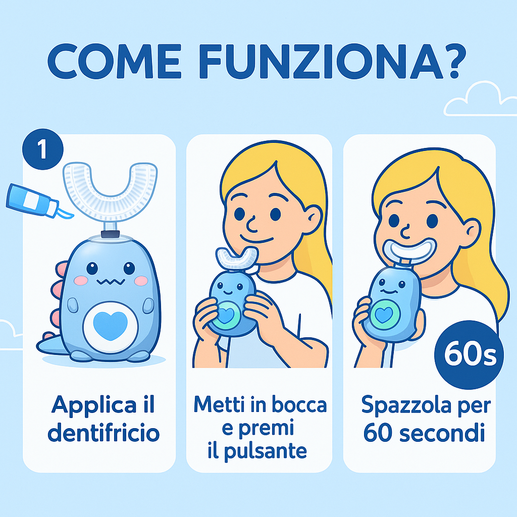 DinoBrush™ - Spazzolino da denti a 360° per bambini