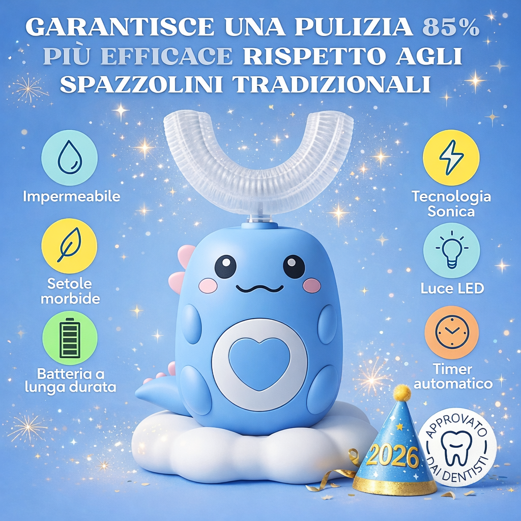 DinoBrush™ - Spazzolino da denti a 360° per bambini